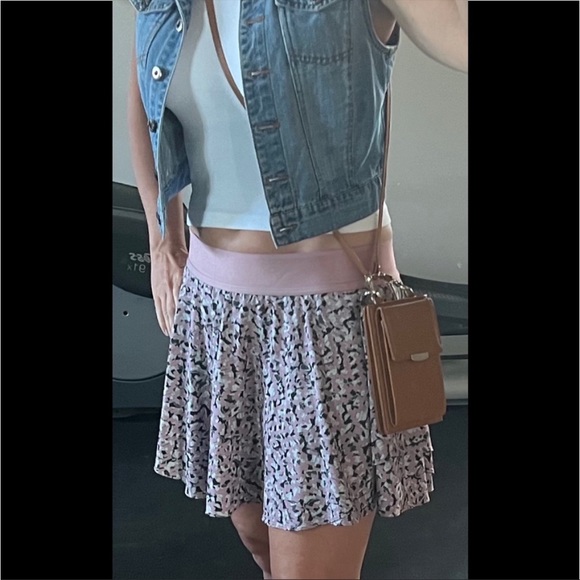 ❤️LULULEMON HIGH RISE COURT RIVAL SKIRT/SKORT TALL-MAUVE MULTI-10❤️ - Picture 3 of 16